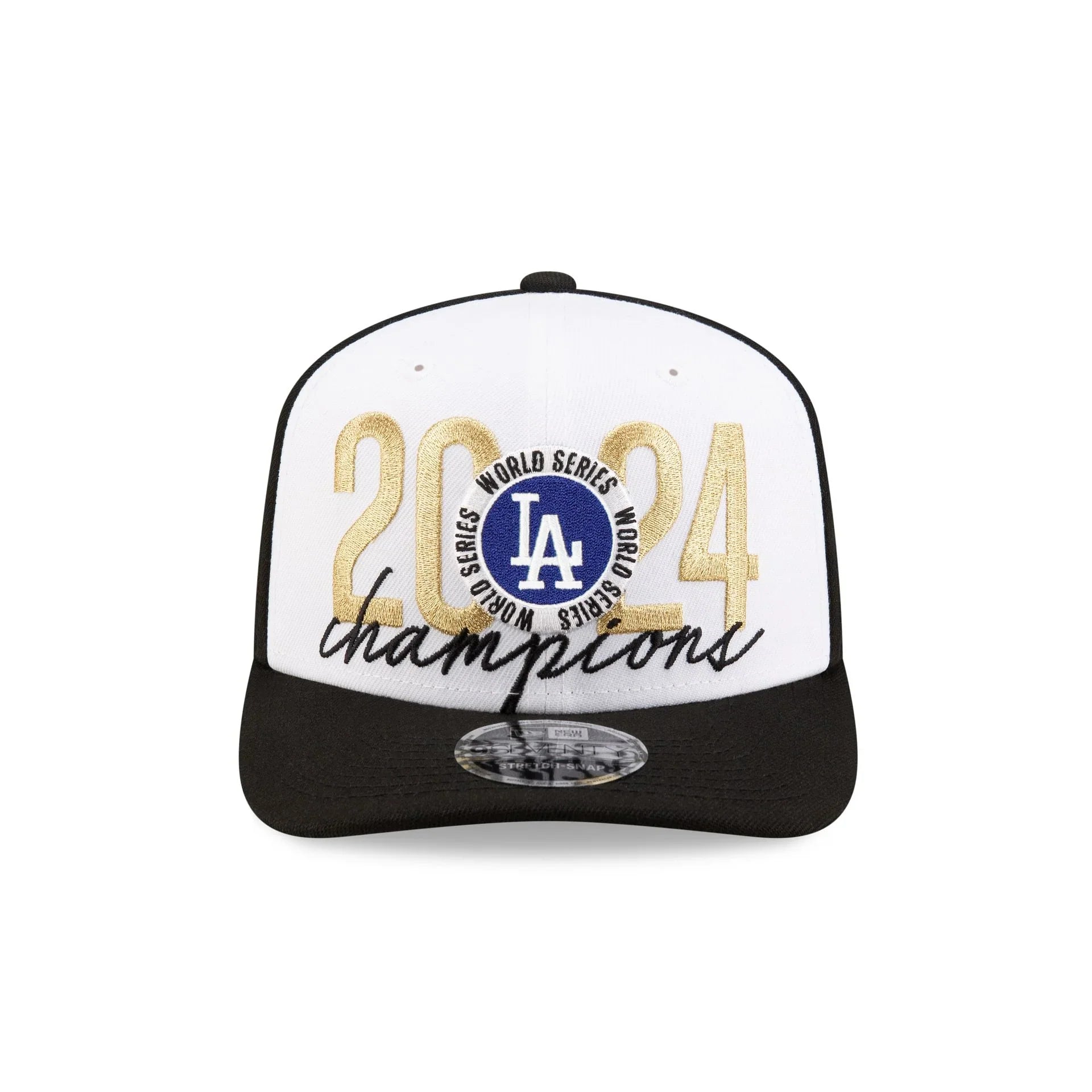 Los Angeles Dodgers MLB New Era Men's White/Black 9Seventy World Series Champions Locker Room Snapback