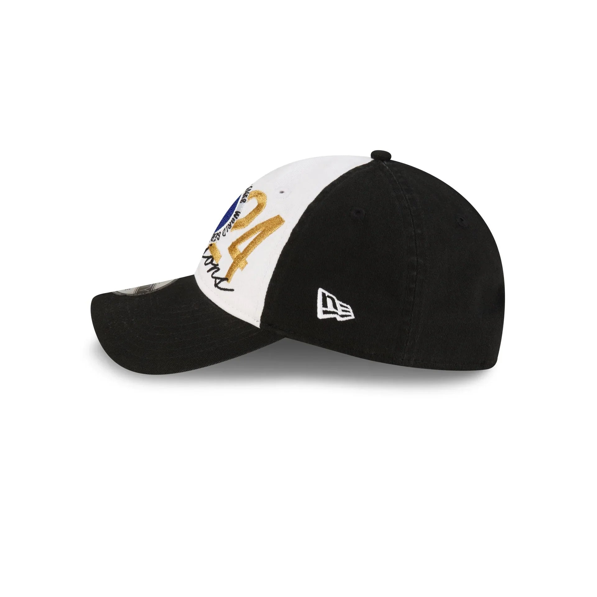 Los Angeles Dodgers MLB New Era Men's White/Black 9Twenty World Series Champions Locker Room Adjustable Hat