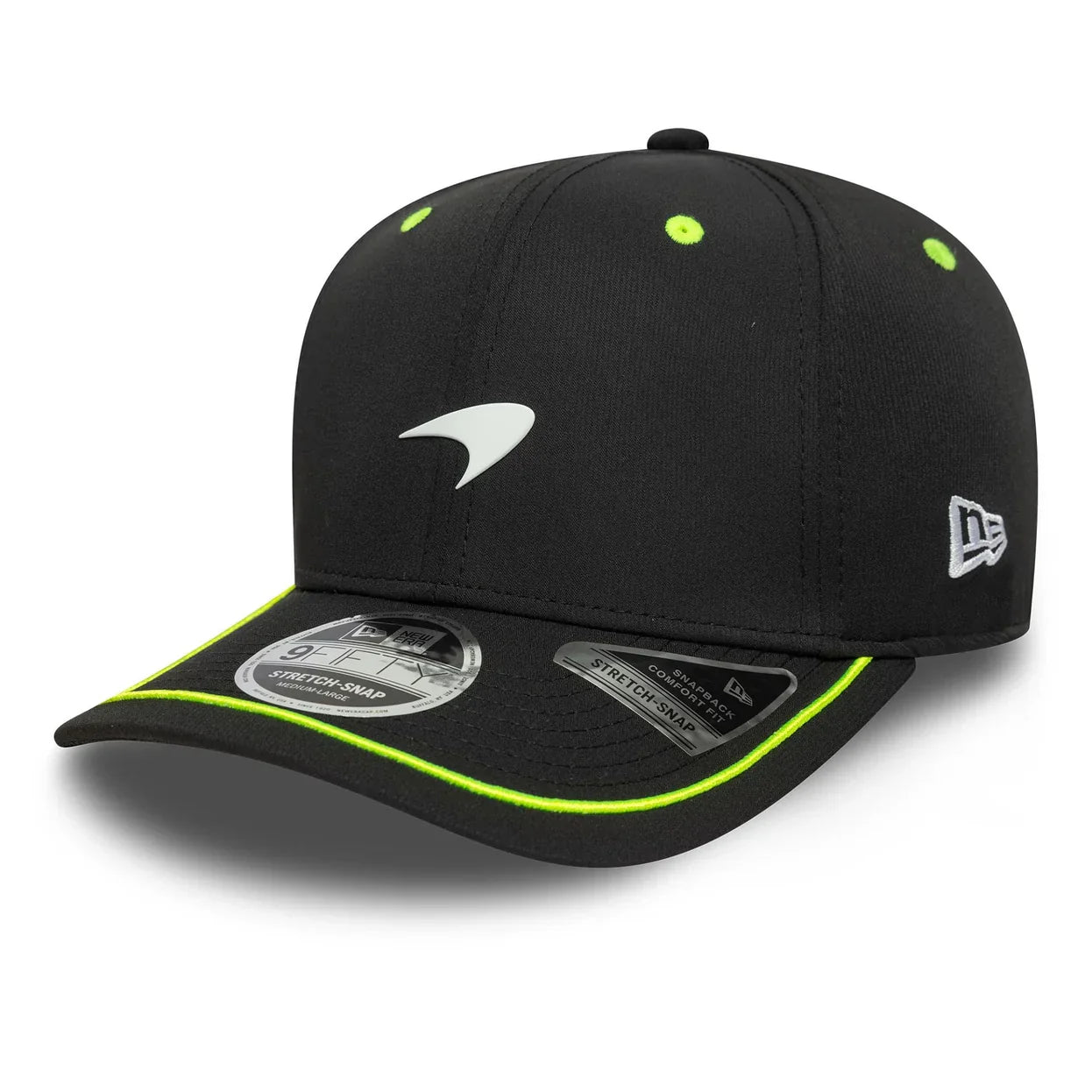 McLaren F1 New Era Men's Black 9Fifty Pop Stretch Snapback