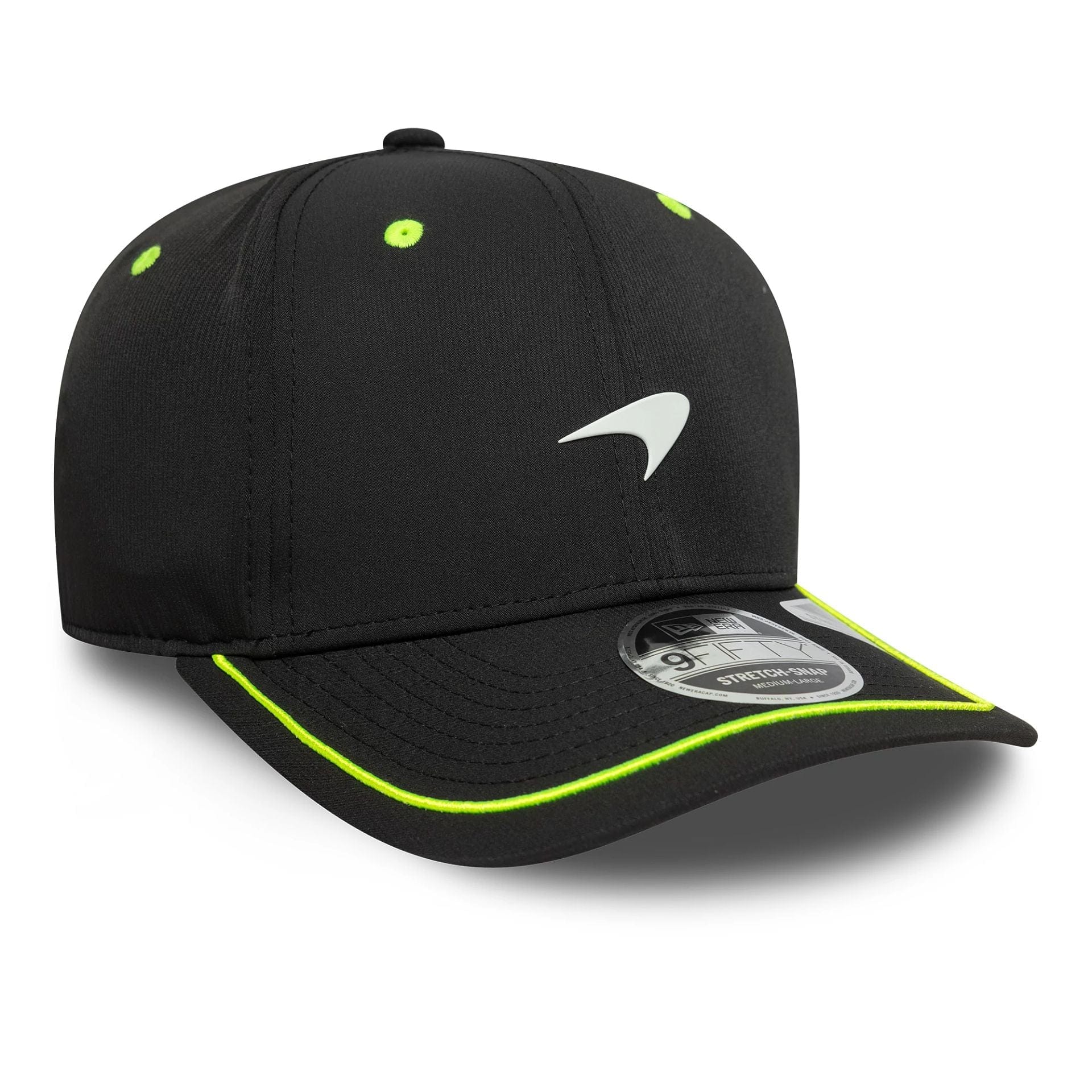 McLaren F1 New Era Men's Black 9Fifty Pop Stretch Snapback