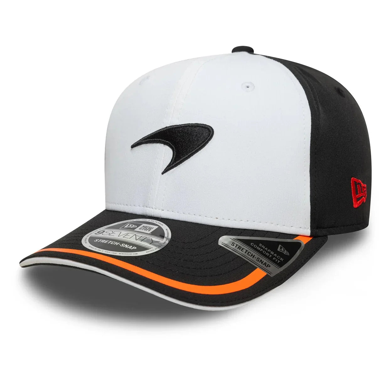 McLaren F1 New Era Men's White 9Seventy Retro Stretch Snapback
