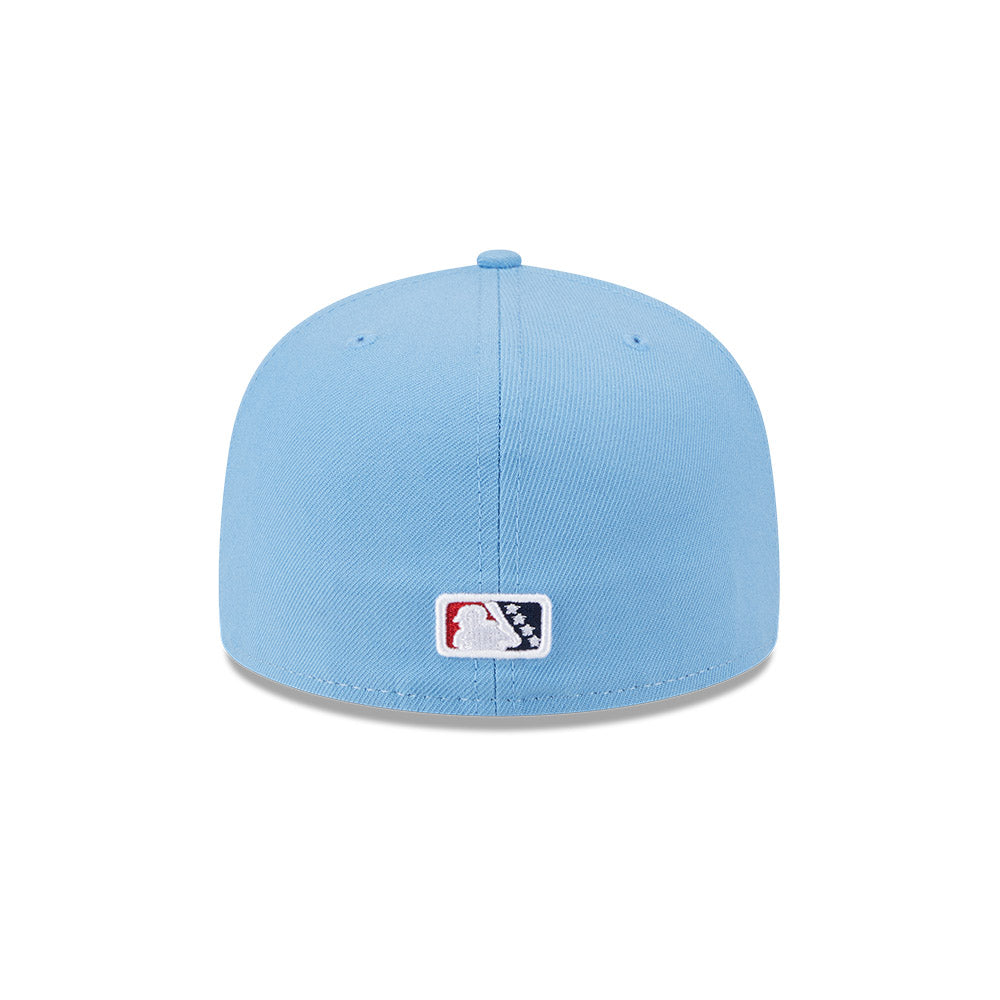 Casquette ajustée New Era 59Fifty Alternate Authentic Collection blanche/rouge pour homme des Memphis Redbirds MiLB