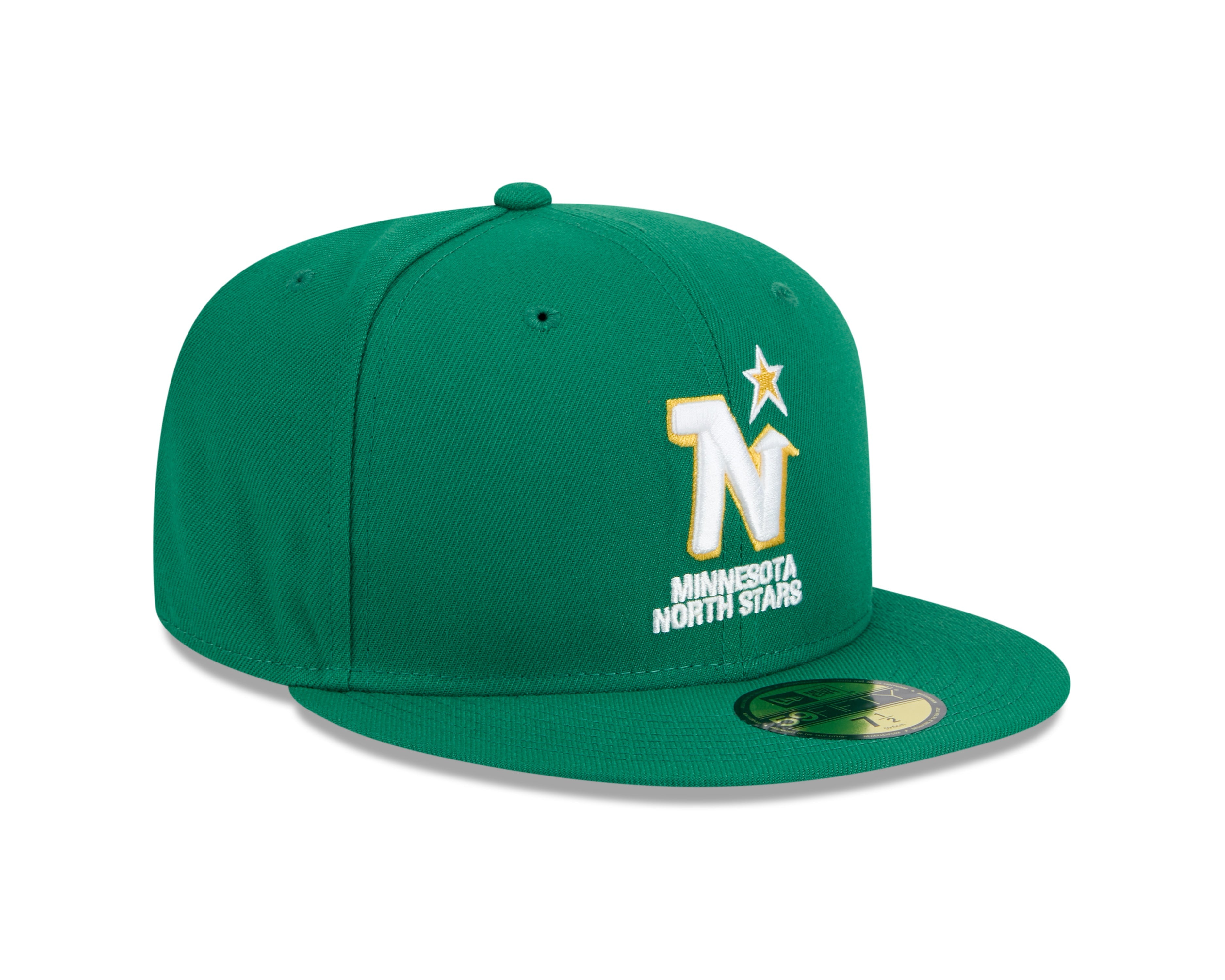 Casquette ajustée 59Fifty Core verte pour homme des Minnesota North Stars de la LNH de New Era