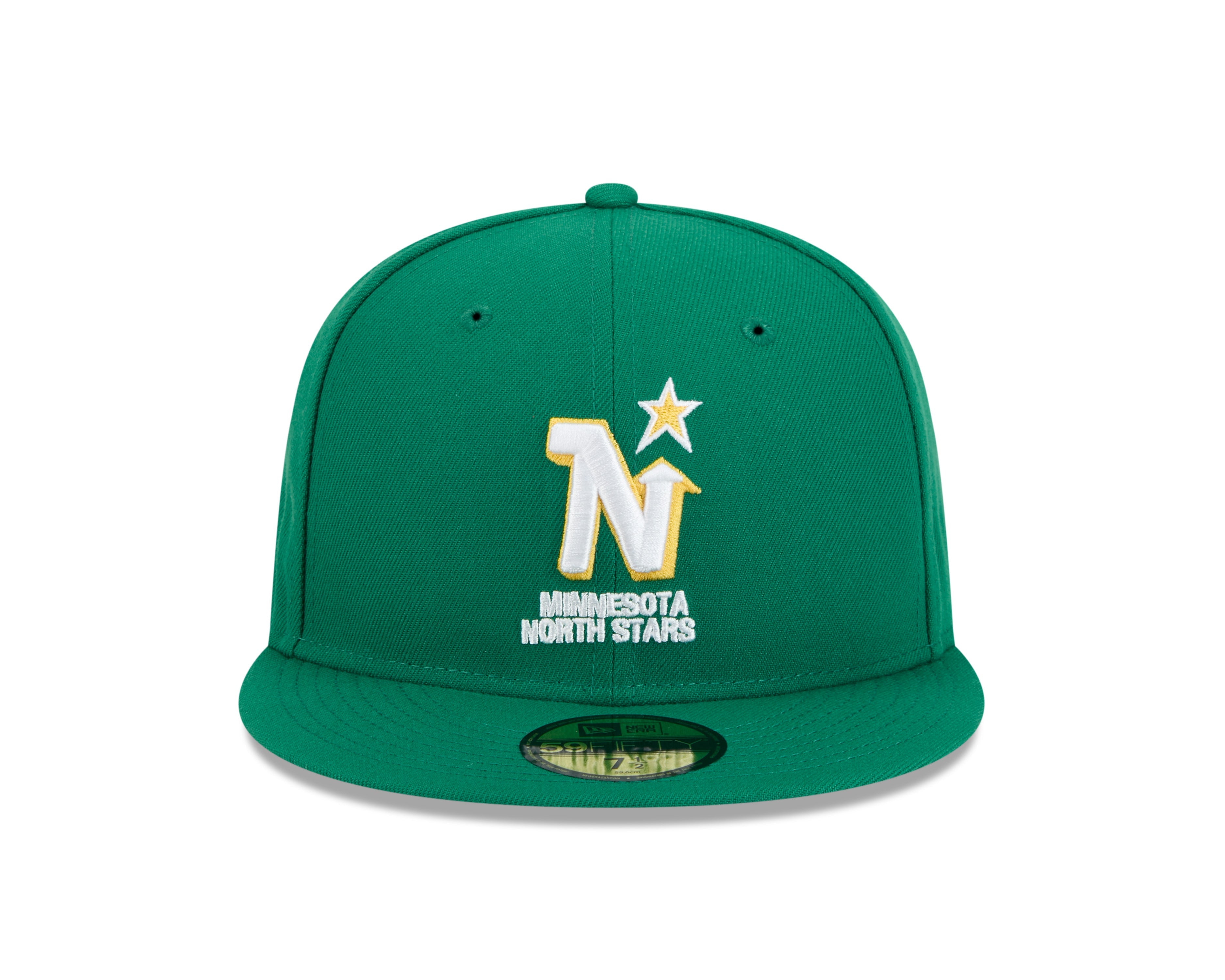 Casquette ajustée 59Fifty Core verte pour homme des Minnesota North Stars de la LNH de New Era