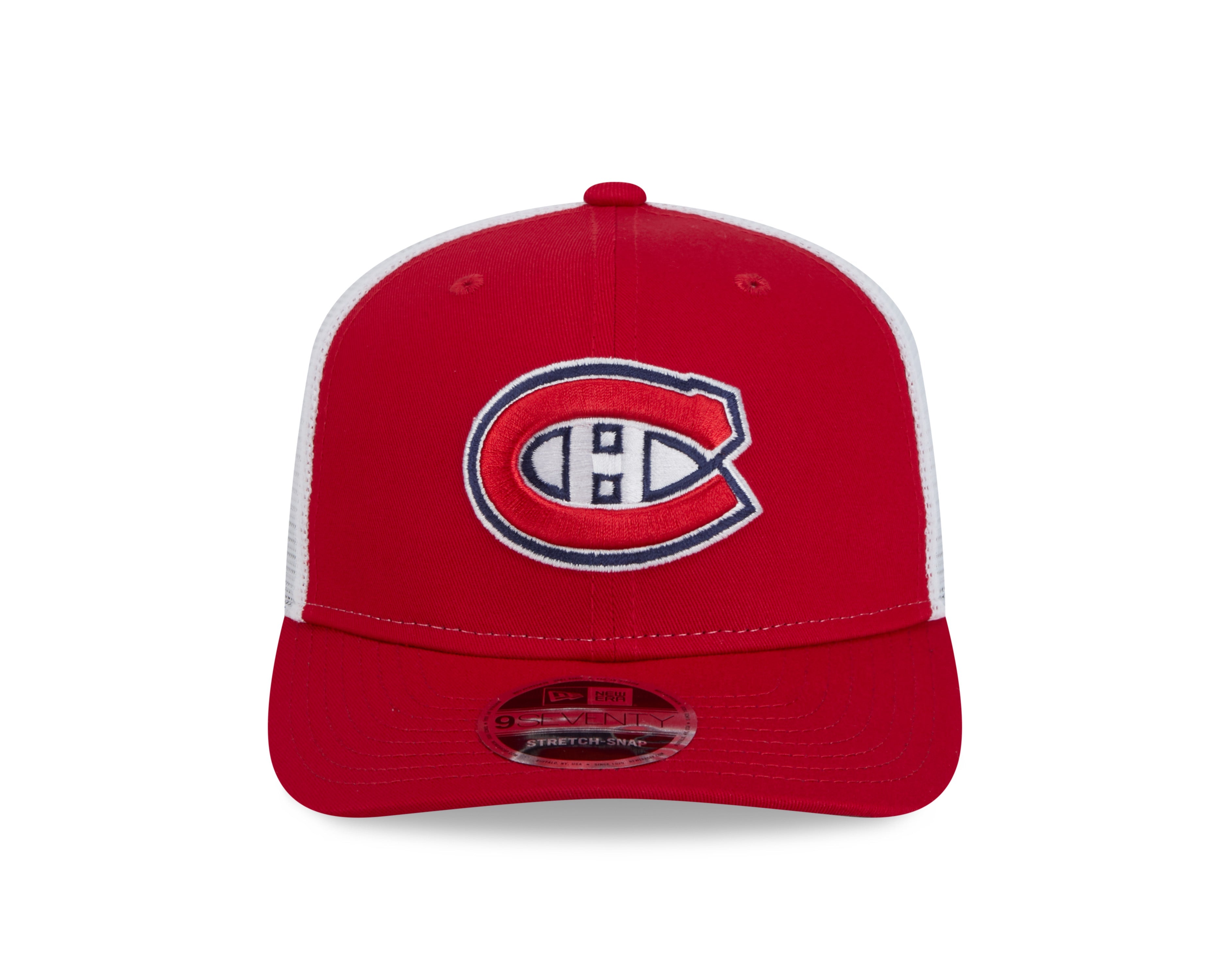 Casquette Snapback Trucker 9Seventy rouge pour homme des Canadiens de Montréal de la LNH New Era