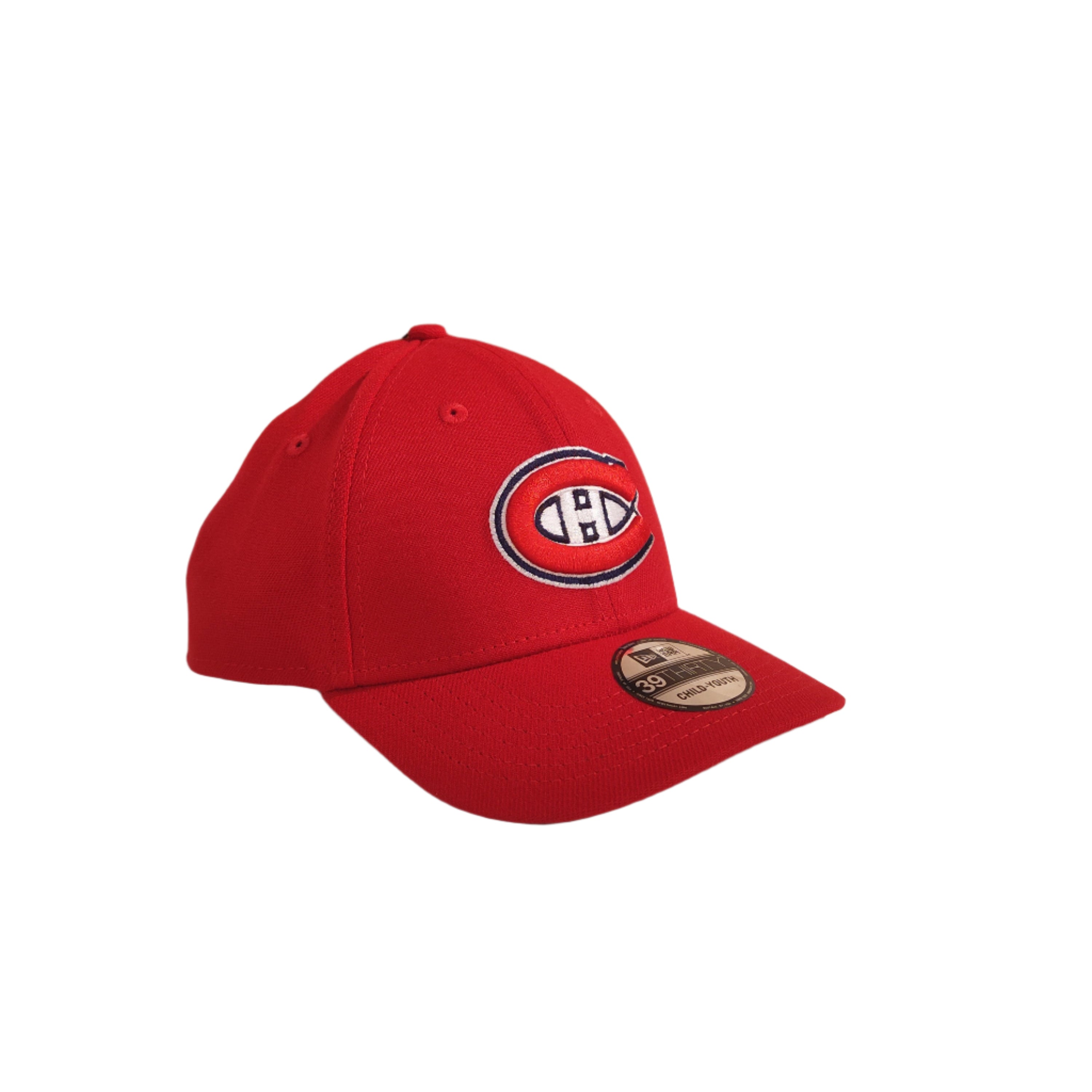 Montreal Canadiens NHL New Era Youth Red 39Thirty Stretch Fit Hat