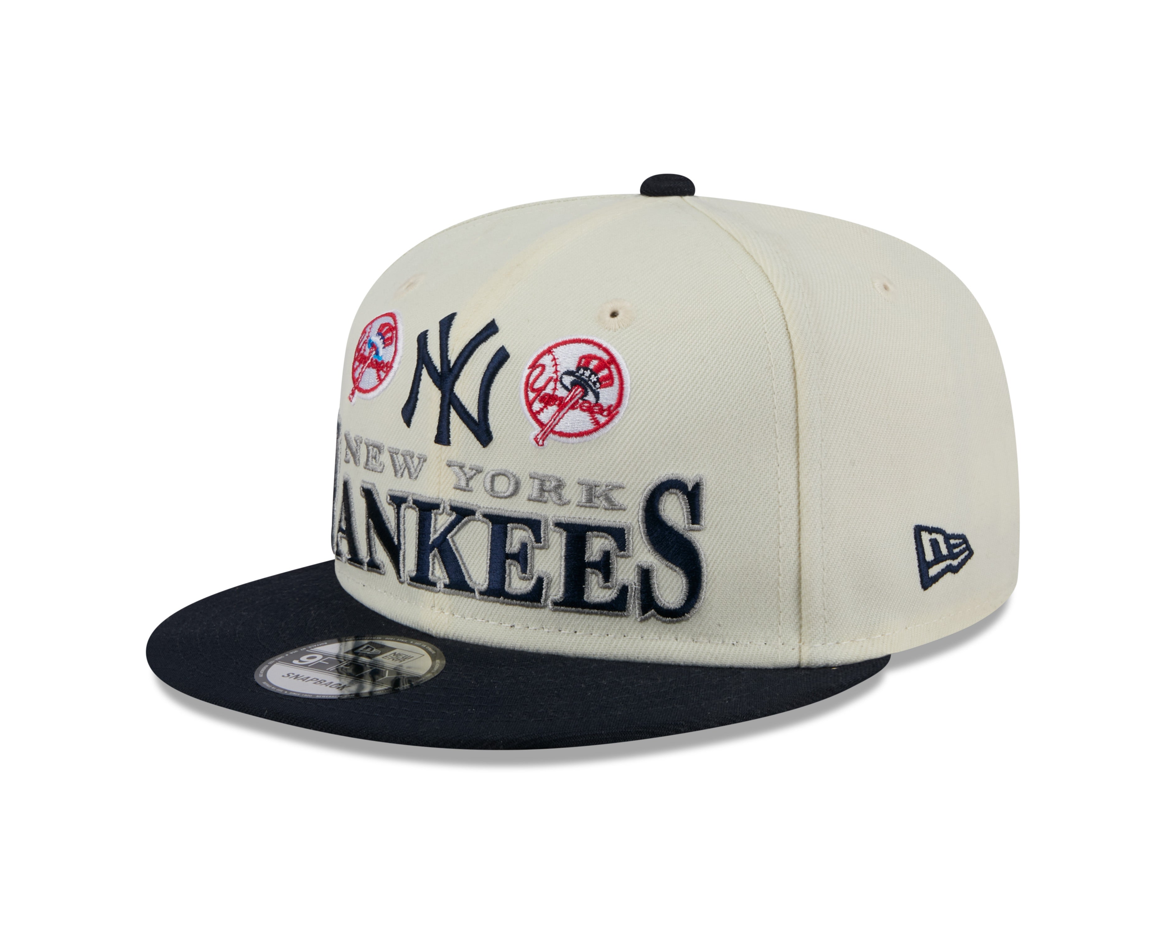 New York Yankees MLB New Era Men's Cream/Navy 9Fifty Two Tone Archive Snapback