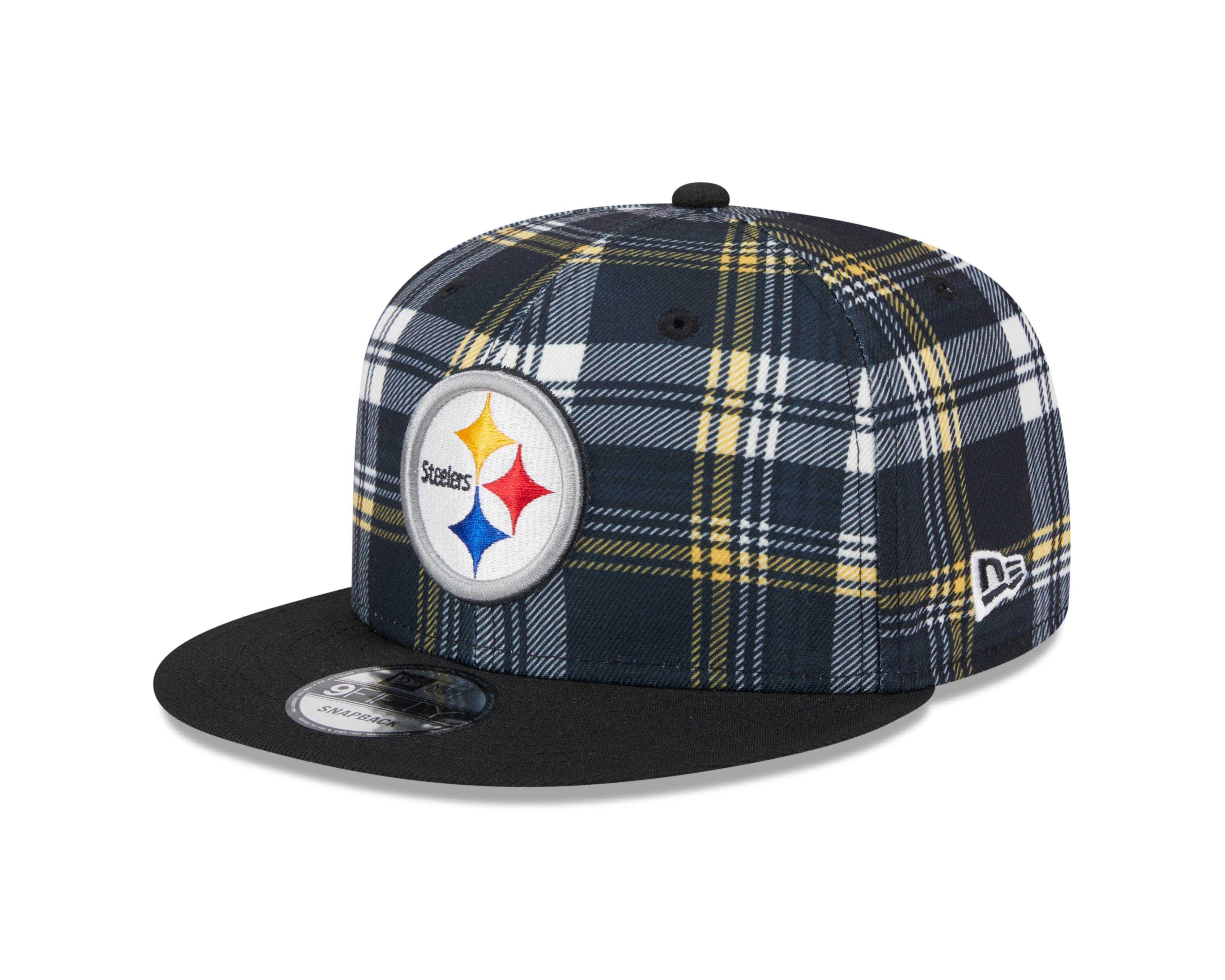 Casquette à visière plate noire 9Fifty Sideline des Pittsburgh Steelers NFL New Era pour homme