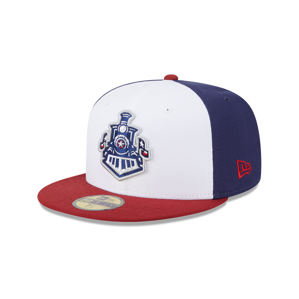Round Rock Express MiLB New Era Men's White/Red 59Fifty Alternate Authentic Collection Fitted Hat