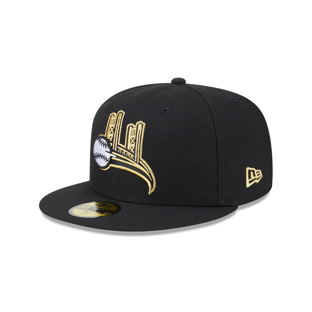 Sacramento River Cats MiLB New Era Men's Black 59Fifty Alternate Authentic Collection Fitted Hat
