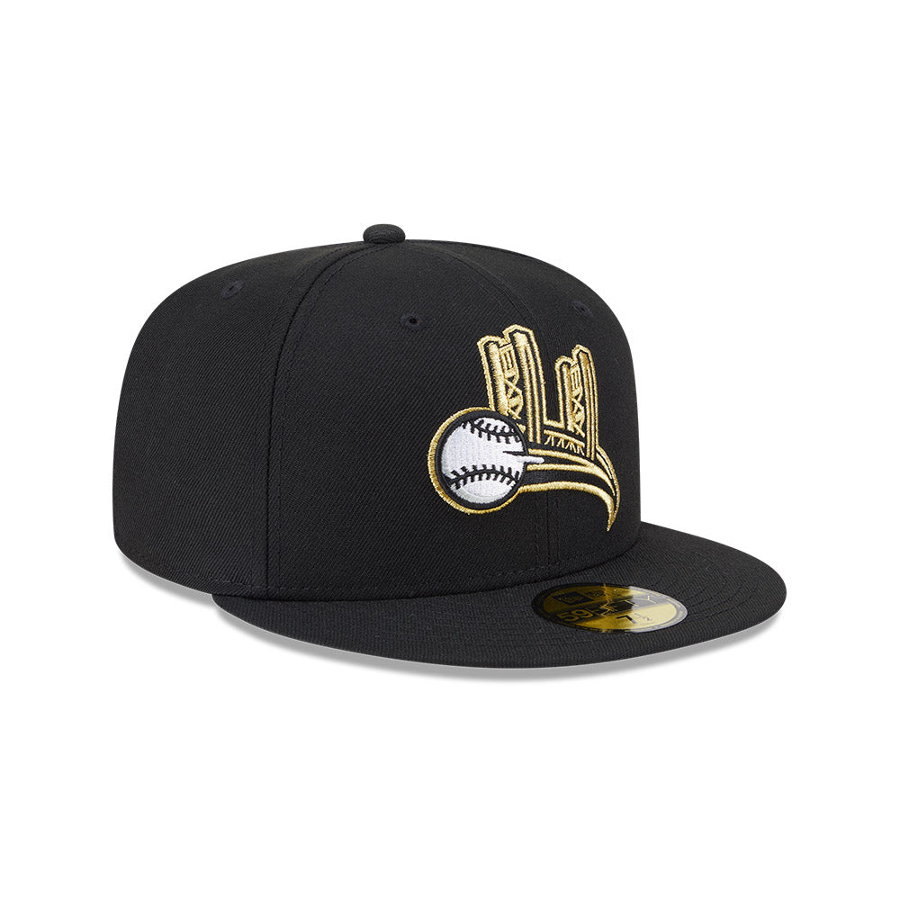 Sacramento River Cats MiLB New Era Men's Black 59Fifty Alternate Authentic Collection Fitted Hat