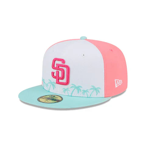 San Diego Padres MLB New Era Men's White/Mint 59Fifty 2022 City Connect Fitted Hat