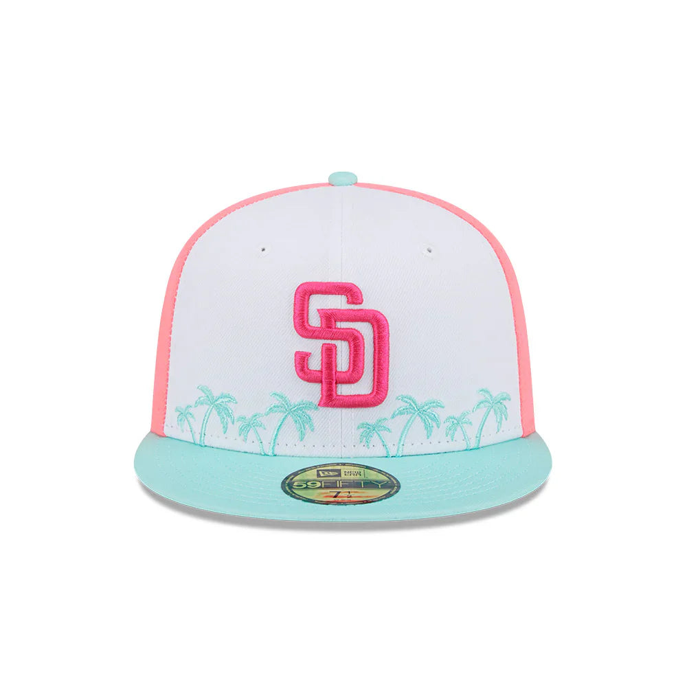 San Diego Padres MLB New Era Men's White/Mint 59Fifty 2022 City Connect Fitted Hat