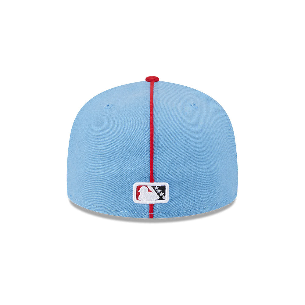 Casquette ajustée Springfield Cardinals MiLB New Era pour homme, bleu clair/rouge, collection alternative authentique 59Fifty.