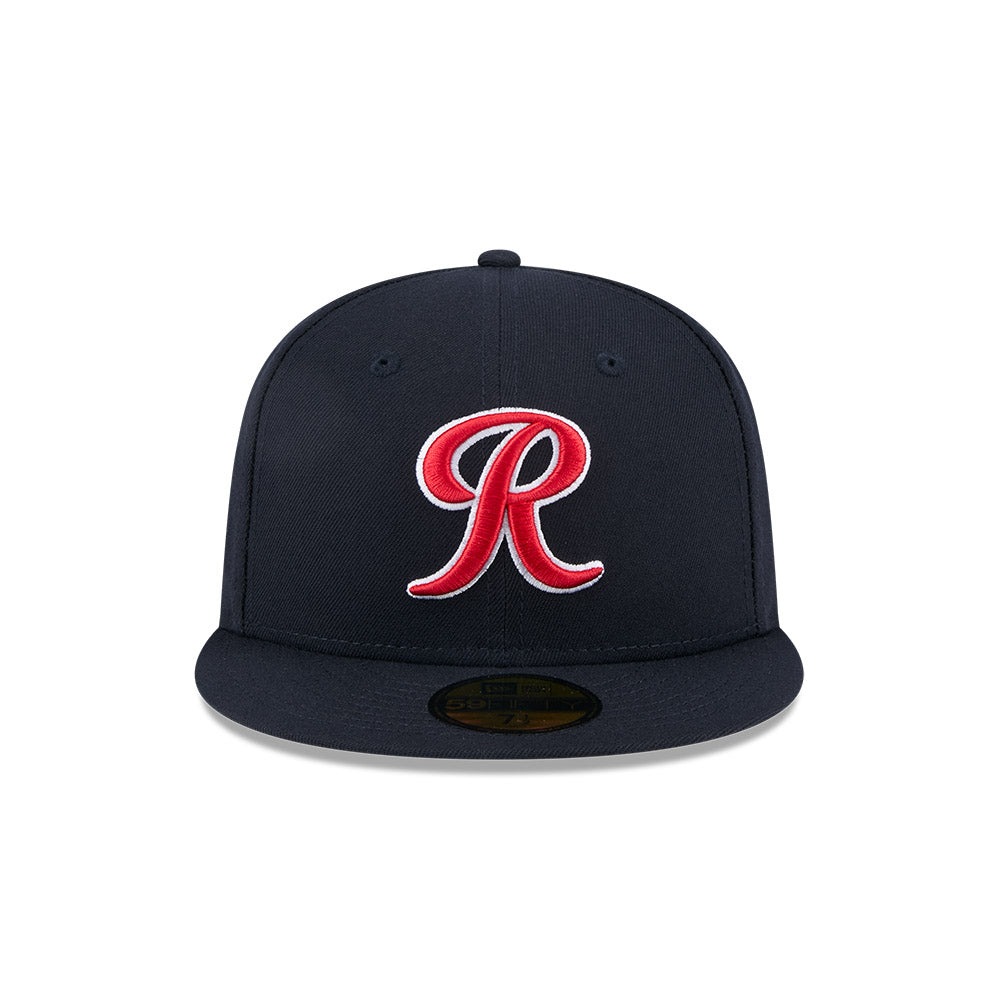 Casquette fitted New Era 59Fifty Alternate Authentic Collection pour homme, équipe Tacoma Rainiers MiLB, couleur marine.