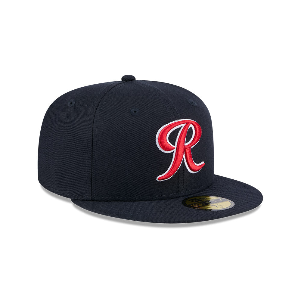 Casquette fitted New Era 59Fifty Alternate Authentic Collection pour homme, équipe Tacoma Rainiers MiLB, couleur marine.