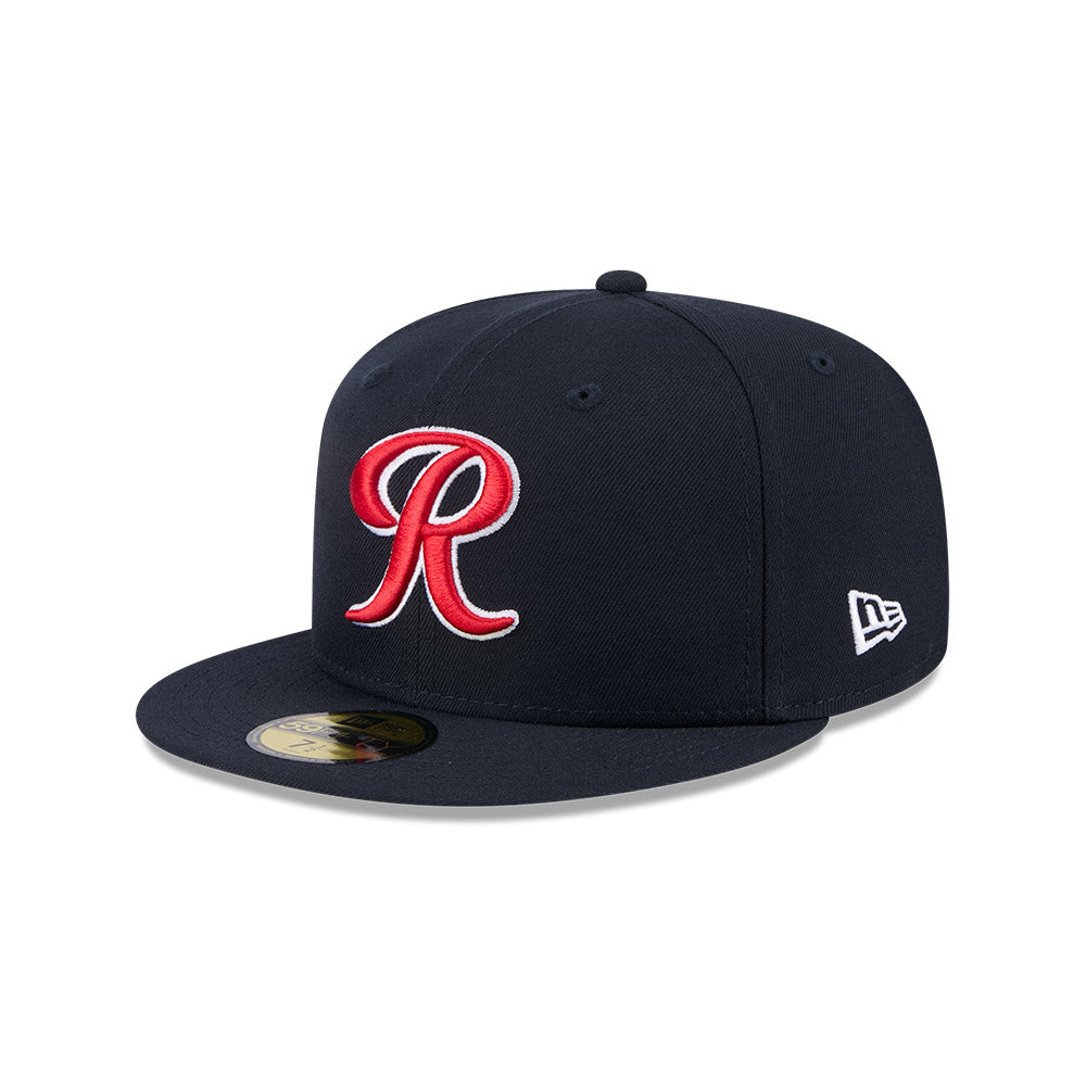 Casquette fitted New Era 59Fifty Alternate Authentic Collection pour homme, équipe Tacoma Rainiers MiLB, couleur marine.