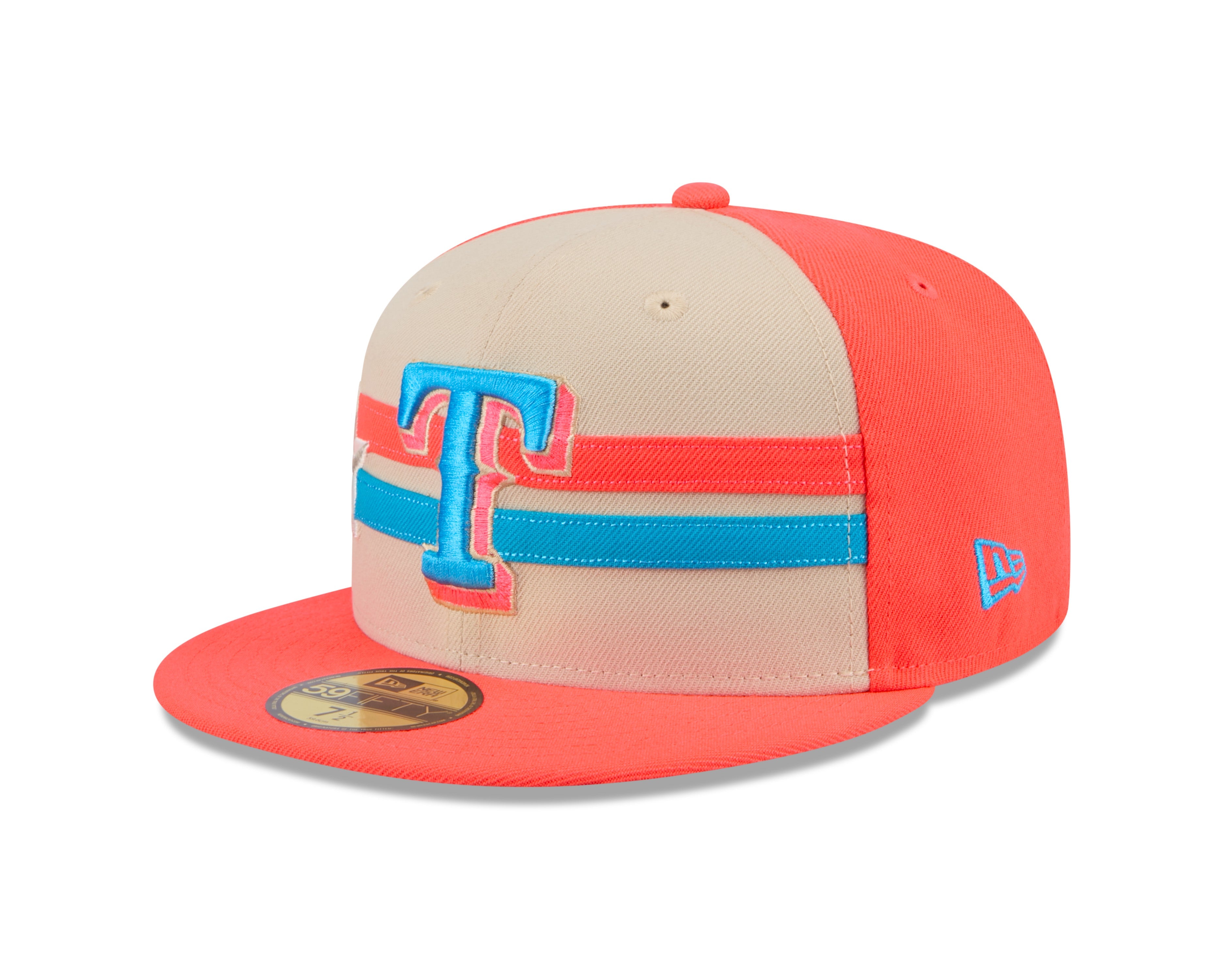 Texas Rangers MLB New Era Men's Orange/Beige 59Fifty 2024 All Star Game Fitted Hat