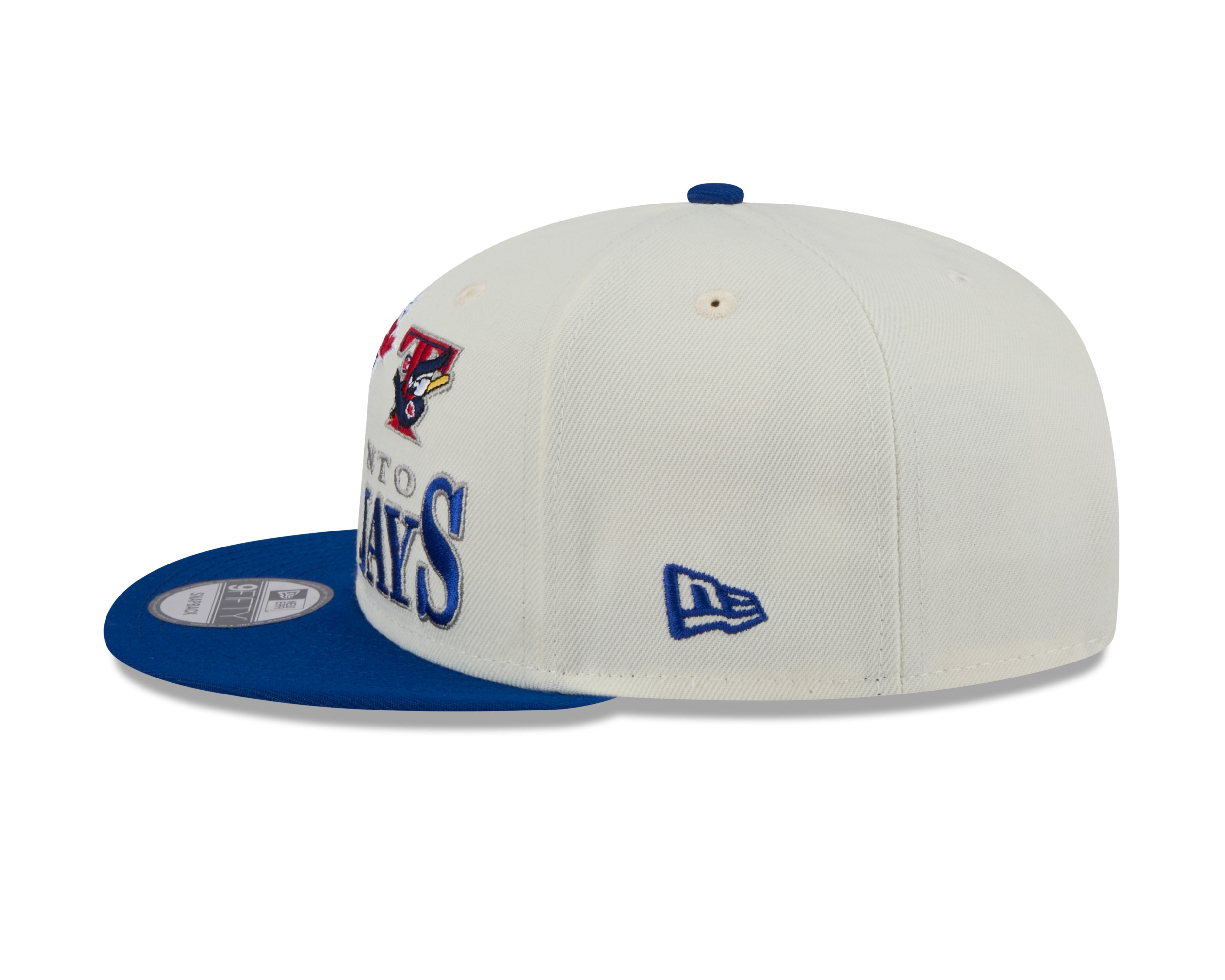 Toronto Blue Jays MLB New Era Men's Cream/Royal Blue 9Fifty Two Tone Archive Snapback