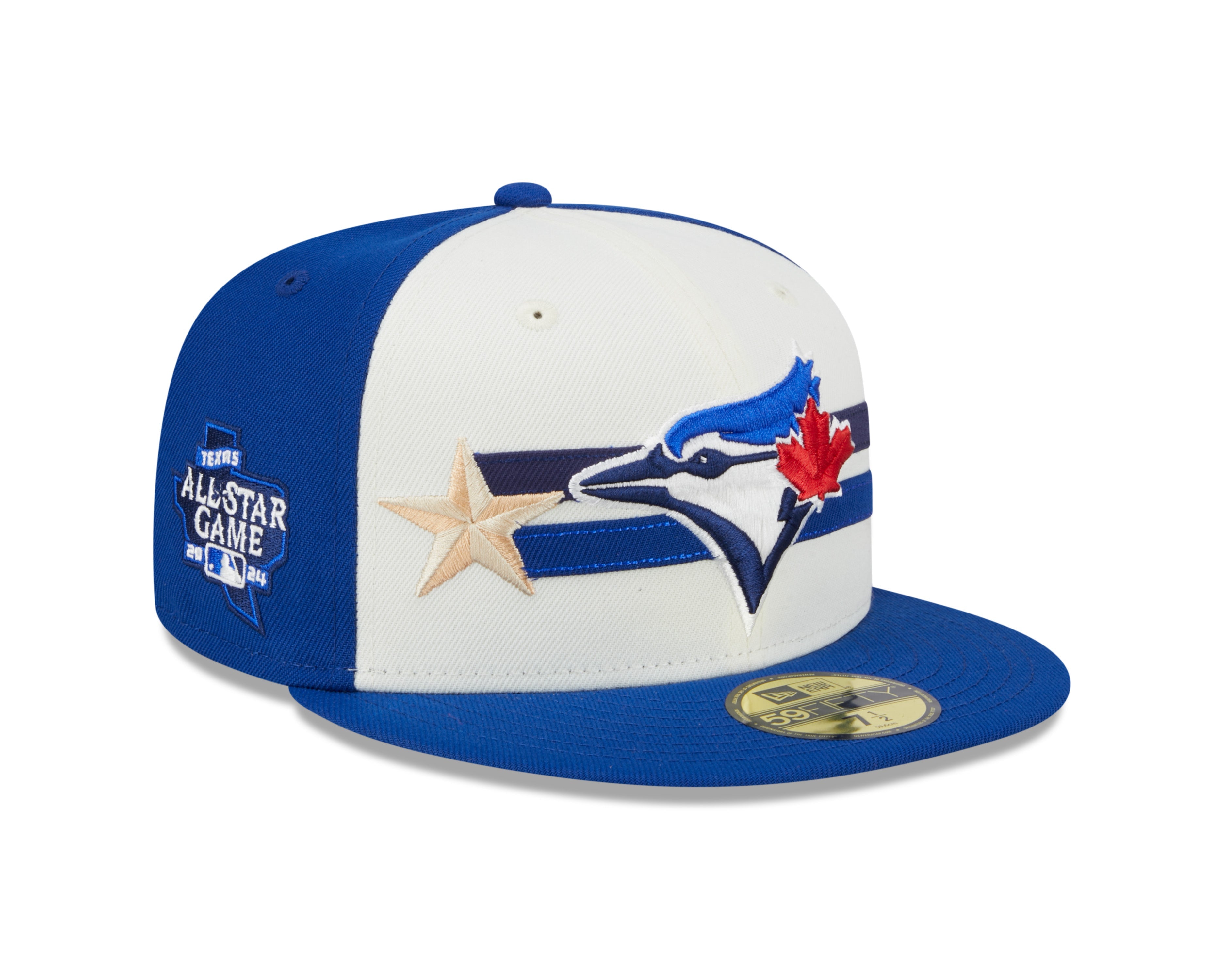 Casquette ajustée MLB New Era 59Fifty 2024 All Star Game bleu royal/crème pour homme des Blue Jays de Toronto