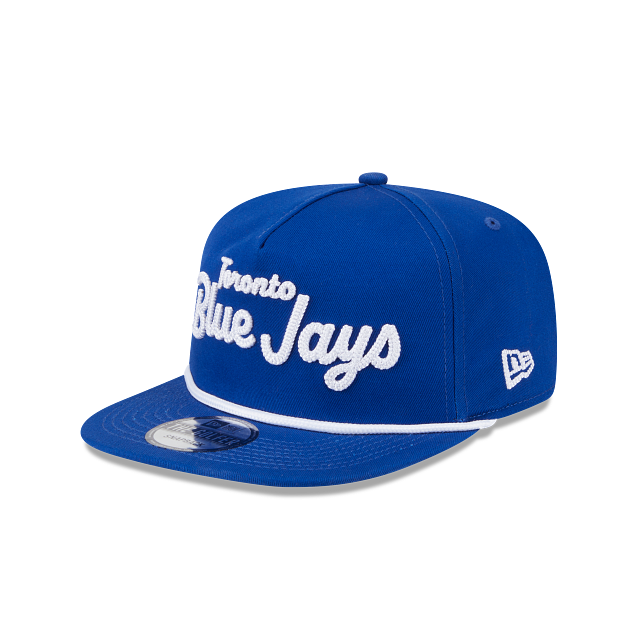 Toronto Blue Jays MLB New Era Men's Royal The Golfer Team Text Snapback