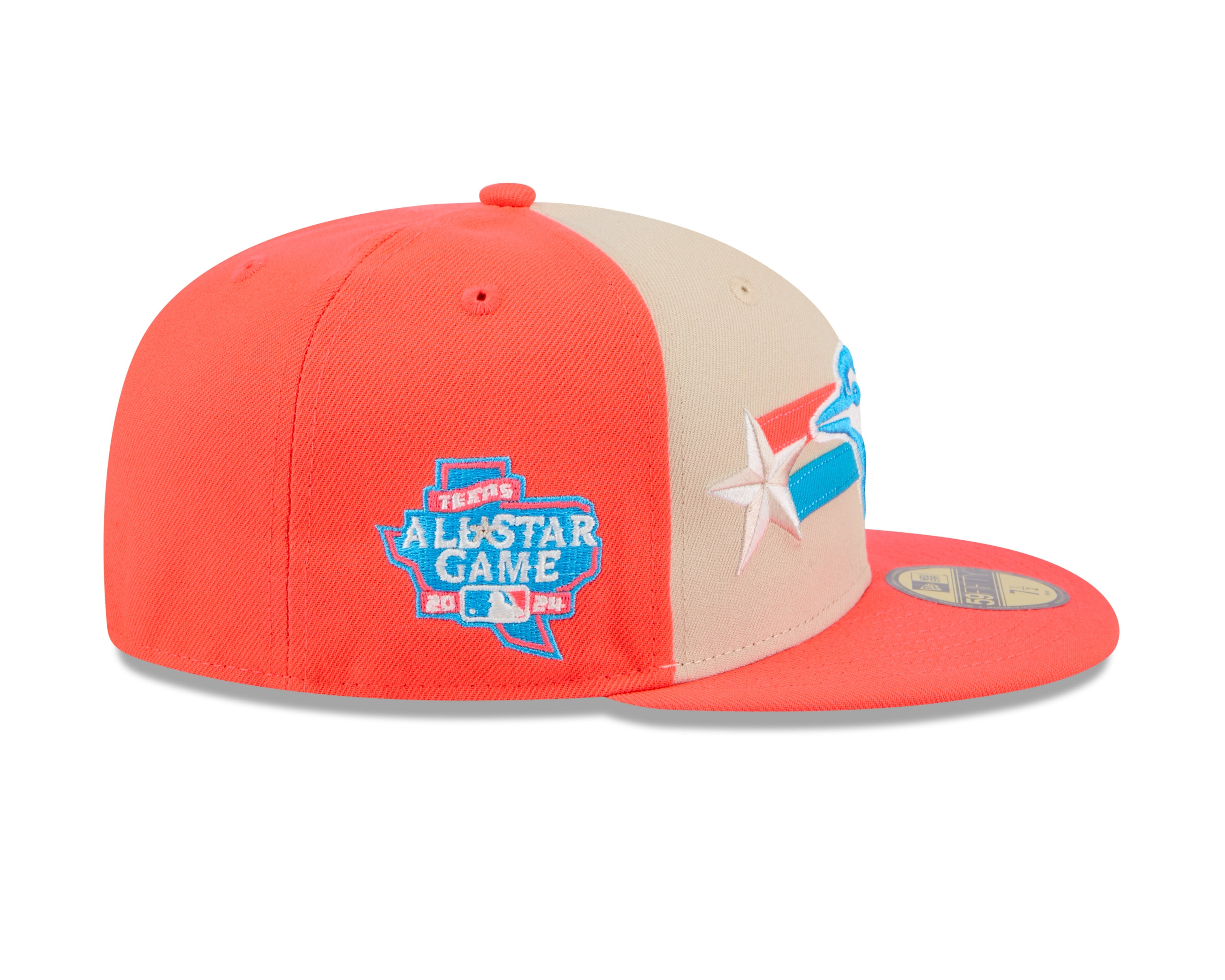 Toronto Blue Jays MLB New Era Men's Orange/Beige 59Fifty 2024 All Star Game Fitted Hat