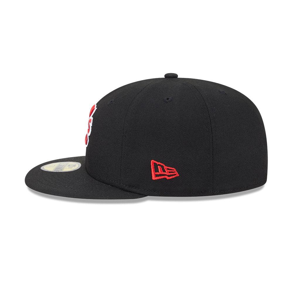 Vancouver Canadians MiLB New Era Men's Black 59Fifty Authentic Collection Fitted Hat
