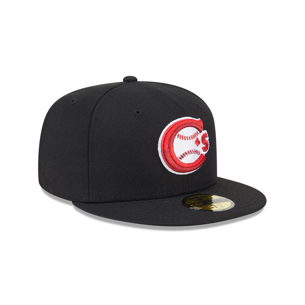 Vancouver Canadians MiLB New Era Men's Black 59Fifty Authentic Collection Fitted Hat