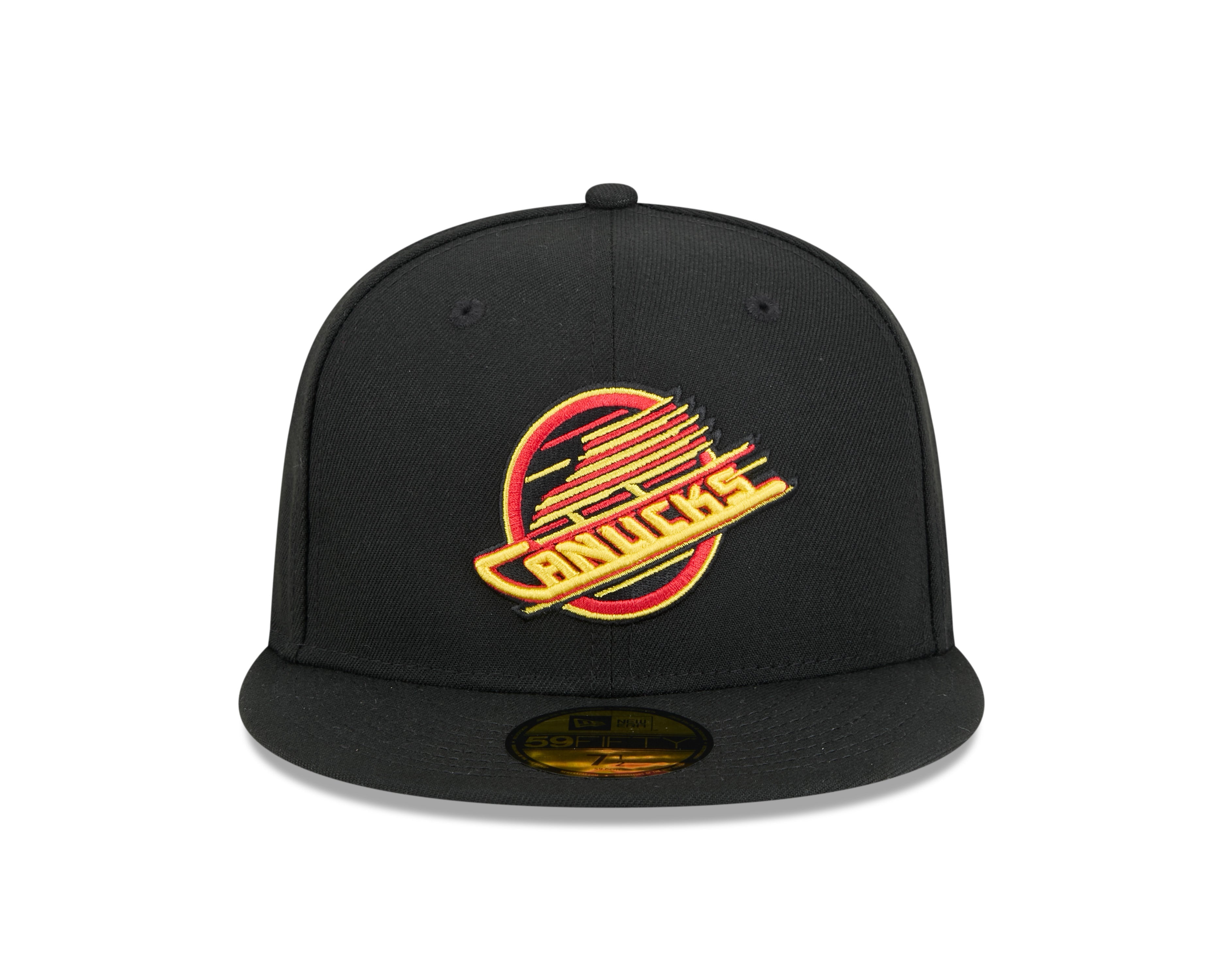 Casquette ajustée 59Fifty Core noire pour homme des Vancouver Canucks de la LNH de New Era