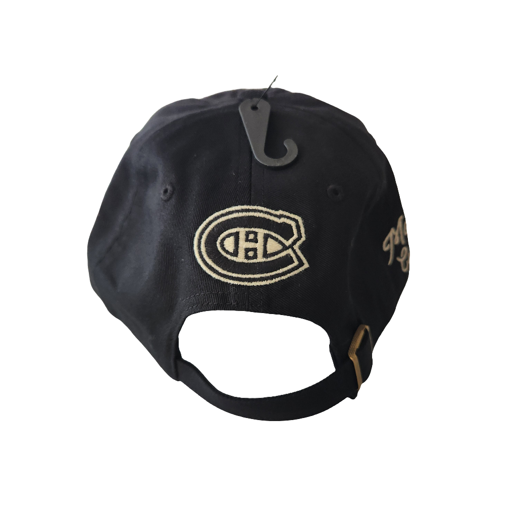 Montreal Canadiens NHL 47 Brand Black Zoey Adjustable Clean Up Hat