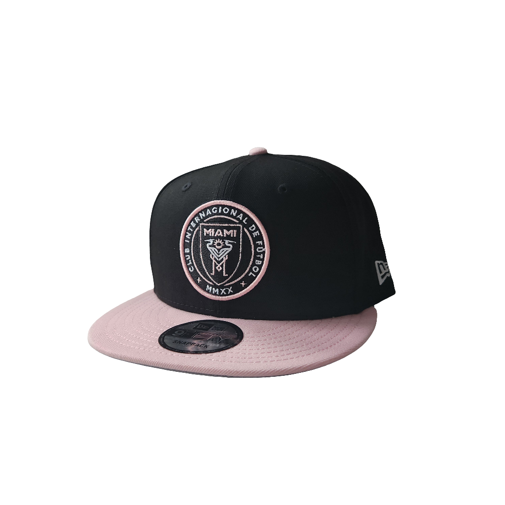 Inter Miami FC MLS New Era Men's Black/Pink 9Fifty Two Tone Snapback