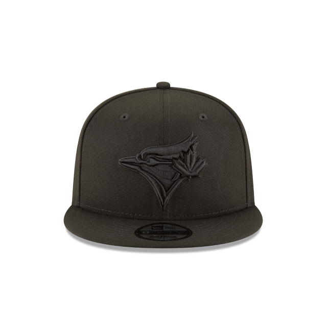 Casquette à visière ajustable 9Fifty noire sur noire des Blue Jays de Toronto MLB New Era pour homme