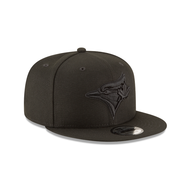 Casquette à visière ajustable 9Fifty noire sur noire des Blue Jays de Toronto MLB New Era pour homme