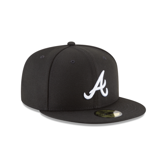 Casquette ajustée basique 59Fifty MLB New Era pour homme des Braves d'Atlanta