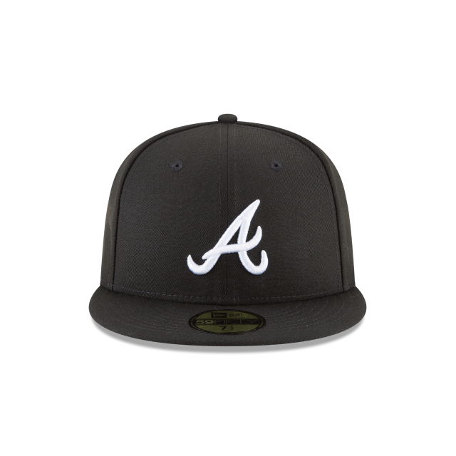 Casquette ajustée basique 59Fifty MLB New Era pour homme des Braves d'Atlanta