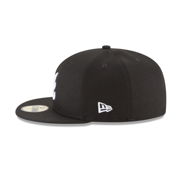 Casquette ajustée basique 59Fifty MLB New Era pour homme des Braves d'Atlanta