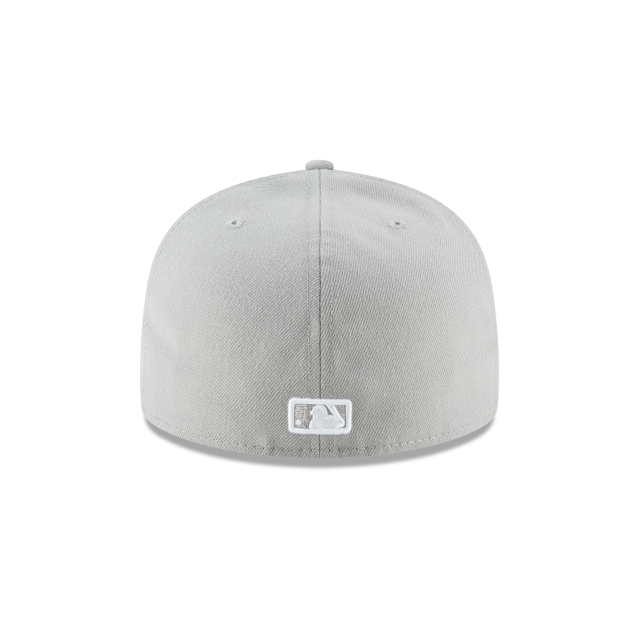New York Yankees MLB New Era Men's Grey 59Fifty Basic Fitted Hat