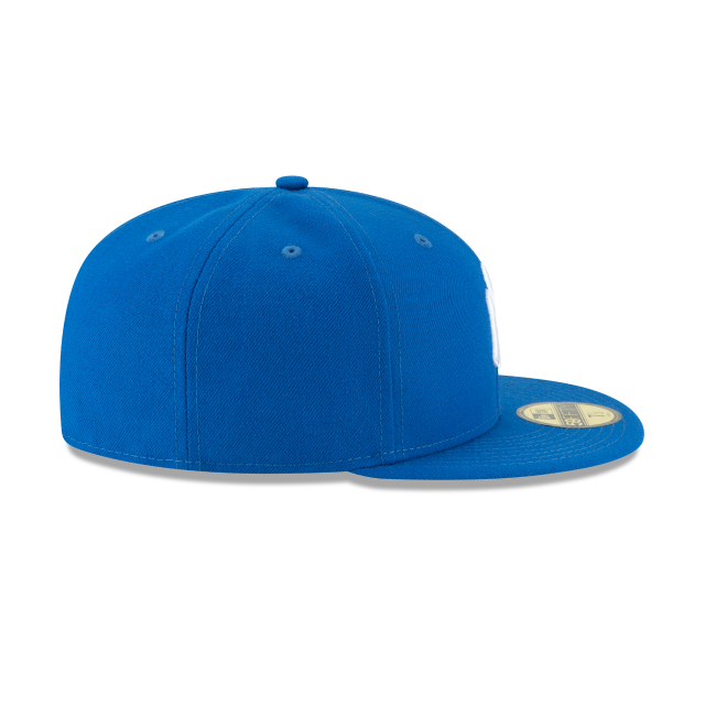 New York Yankees MLB New Era Men's Blue Azure 59Fifty Basic Fitted Hat
