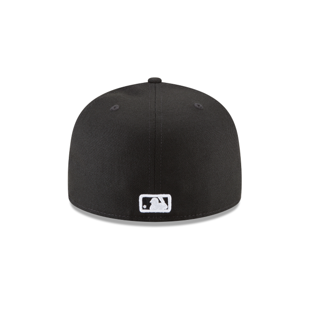 Los Angeles Dodgers MLB New Era Men's Black White 59Fifty Basic Fitted Hat