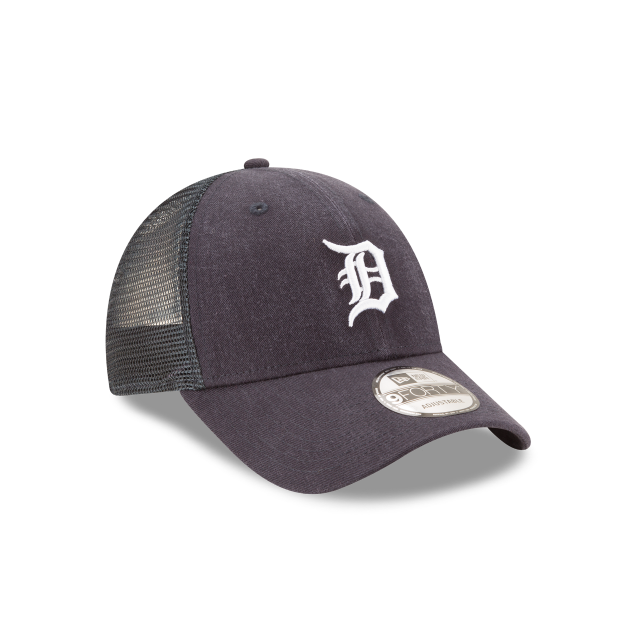 Detroit Tigers MLB New Era Men's Navy 9Forty Primary Logo Trucker Adjustable Hat