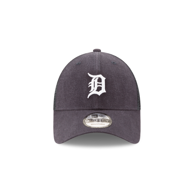 Detroit Tigers MLB New Era Men's Navy 9Forty Primary Logo Trucker Adjustable Hat
