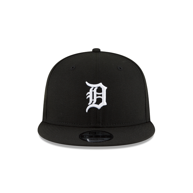 Detroit Tigers MLB New Era Men's Black White 9Fifty Team Color Basic Snapback