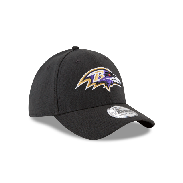 Baltimore Ravens NFL New Era Men's Black 39Thirty Team Classic Stretch Fit Hat