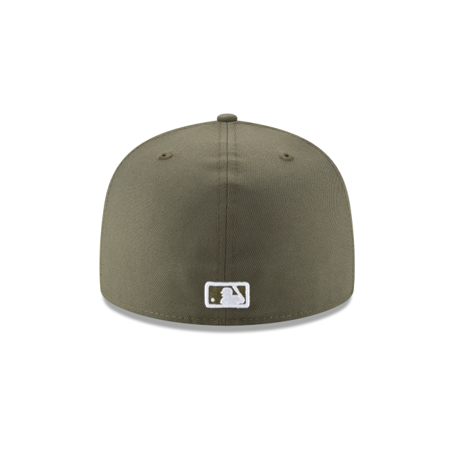 New York Yankees MLB New Era Men's Olive 59Fifty Basic Fitted Hat