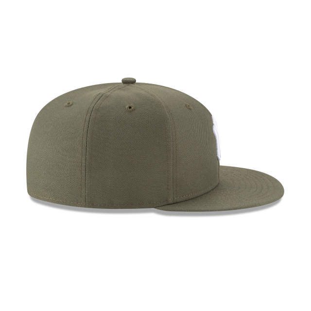 New York Yankees MLB New Era Men's Olive 59Fifty Basic Fitted Hat