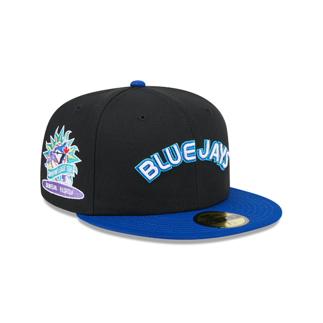 Toronto Blue Jays MLB New Era Men's Black Retro Spring Training 59Fifty Fitted Hat