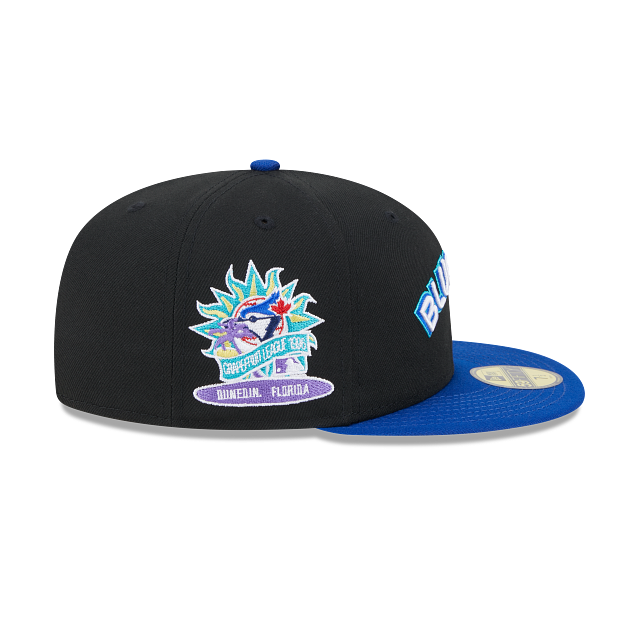 Toronto Blue Jays MLB New Era Men's Black Retro Spring Training 59Fifty Fitted Hat