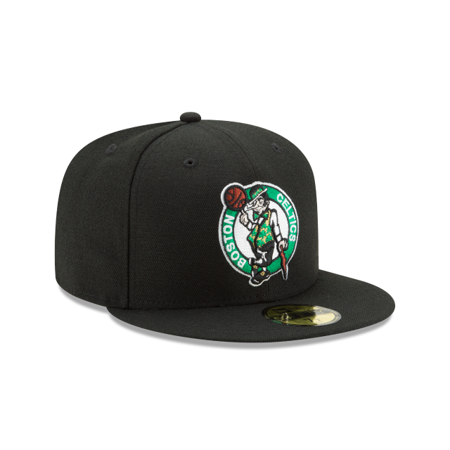 Boston Celtics NBA New Era Men's Black 59Fifty Alternate Fitted Hat