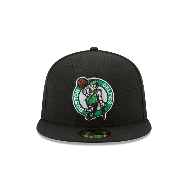 Boston Celtics NBA New Era Men's Black 59Fifty Alternate Fitted Hat