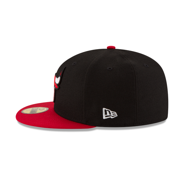 Chicago Bulls NBA New Era Men's Black/Red 59Fifty Two Tone Fitted Hat